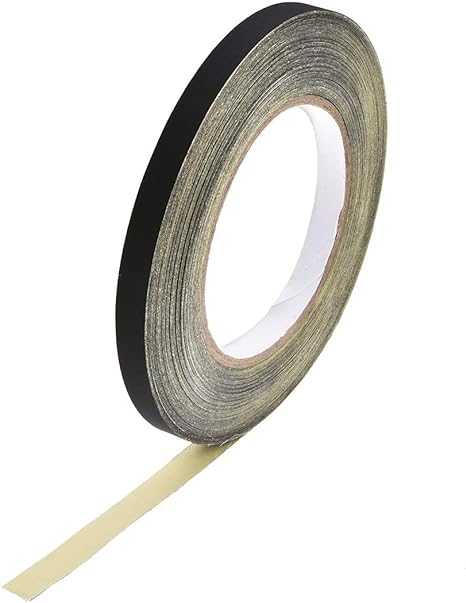 uxcell 10mm Acetate Cloth Tape for Laptop Electric Auto Guitar Repair High Temperature Adhesive Tape Black 30m/98.4Ft