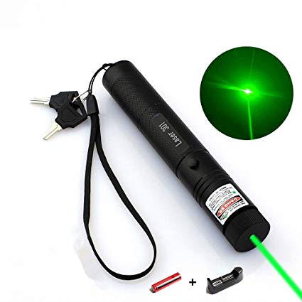 Laser Pointer Tactical Green Hunting Rifle Scope Sight Laser Pen, Demo Remote Pen Pointer Projector Travel Outdoor Flashlight, LED Interactive Baton Funny Laser Toy
