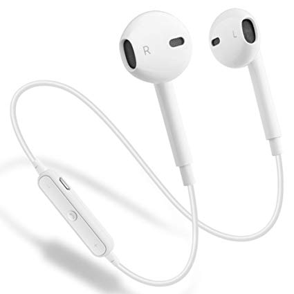 Wireless Bluetooth Headphones,Bluetooth 4.1 Earbuds Sport Stereo Headset, Noise Cancelling Sweat Proof Earphones (white) (white-002)