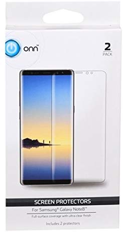 ONN Screen Protectors for Samsung Galaxy Note 8 Clear 2 Count