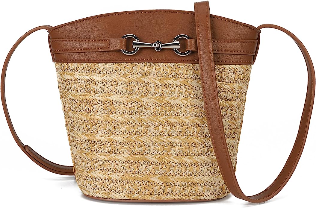 Gladdon Small Straw Purses for Women Mini Straw Summer Beach Shoulder Bags for Women Crossbody Woven Purse Clutch Rattan Bag