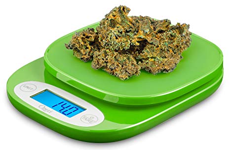 Ozeri ZK420 Garden and Kitchen Scale, with 0.5 g (0.01 oz) Precision Weighing Technology, in Lime Green