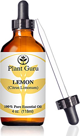 ★ Lemon Essential Oil ★HUGE 4 oz ★ 100% Pure Cold Pressed from Real Lemons ★ Extremely Strong ★ Premium Quality Essential Oil ★ With High Quality Glass Dropper ★