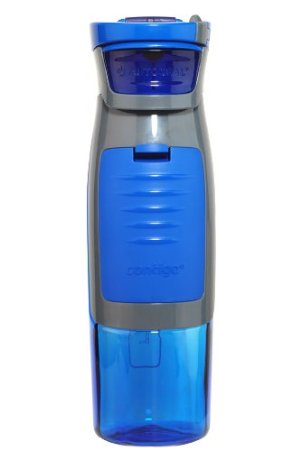 Contigo AUTOSEAL Kangaroo Water Bottle with Storage Compartment 24-Ounce Blue