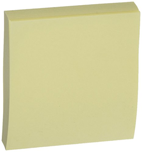 School Smart Pop up Self Adhesive Sticky Notes - 3 x 3 inches - Pack of 12 - Yellow
