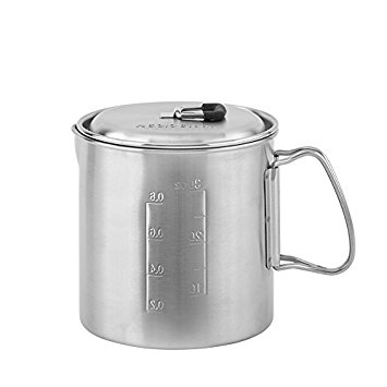Solo Pot 900: Lightweight Stainless Steel Backpacking Pot for Solo Stove and Other Backpacking & Camping Stoves
