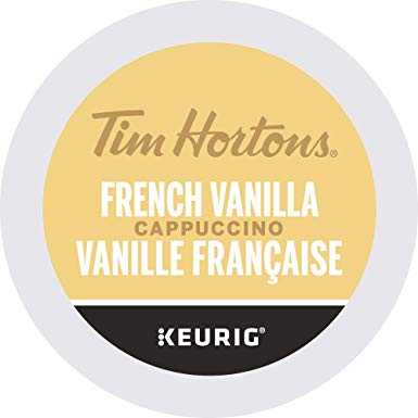 Tim Hortons French Vanilla Cappuccino, Single Serve Keurig K-Cup Pods, 10 Count