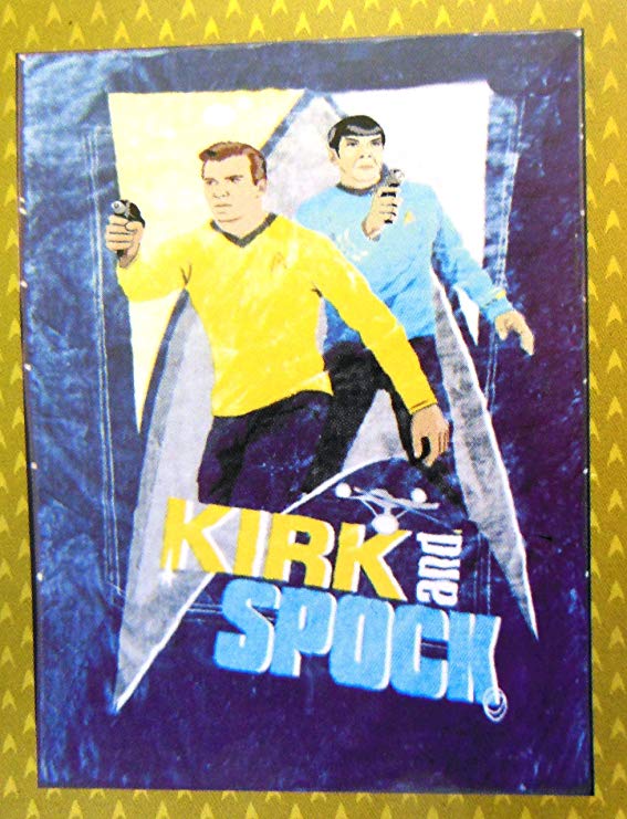 Star Trek Kirk and Spock Rare Twin Size Plush Blanket