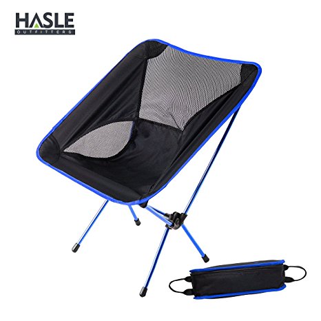 HASLE OUTFITTERS Portable Camping Chairs, Hiking Camping Chair, Outdoor Folding Backpacking Chairs for Travel, Picnic, Hiking.