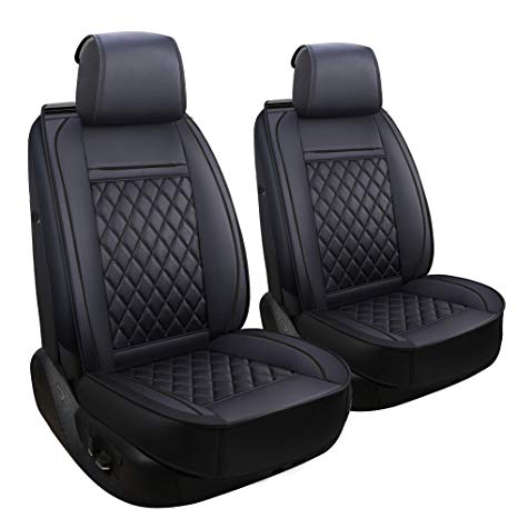 LUCKYMAN CLUB Car Seat Covers for 2 Front Seat Fit Most Sedan SUV Truck Van - Nicely Fit for Chevy Cruze Equinox Malibu Silverado - Airbag Compatible