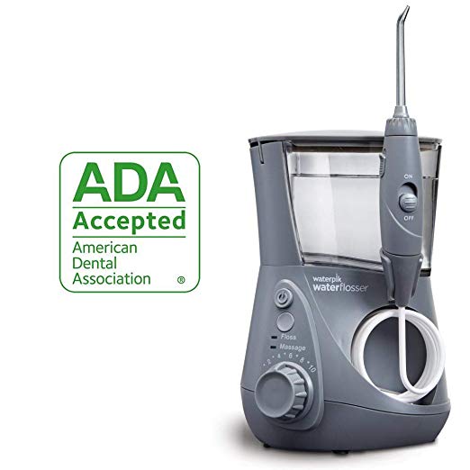 Waterpik ADA Accepted WP-667 Aquarius Water Flosser, Modern Gray