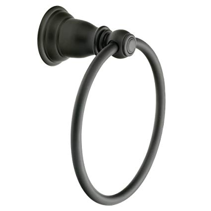 Moen Towel Ring, Wrought Iron Finish, Kingsley Collection, Model YB5486WR