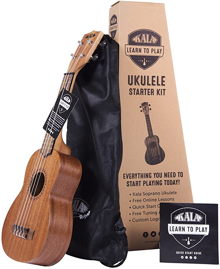 Kala Learn To Play Ukulele Starter Kit – Includes online lessons, tuner app, and booklet (KALA-LTP-S)