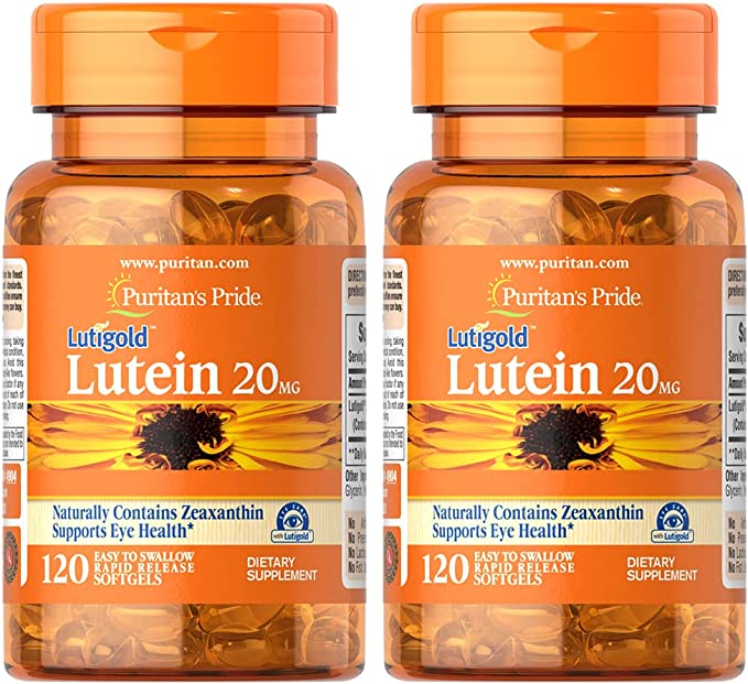 Puritan's Pride Lutein 20mg 240 count (2 pack of 120)