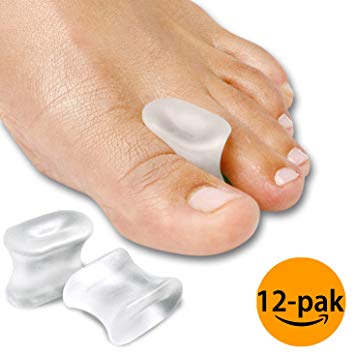 NatraCure Gel Toe Separators - Toe Spacers - 12 Pack - Medium