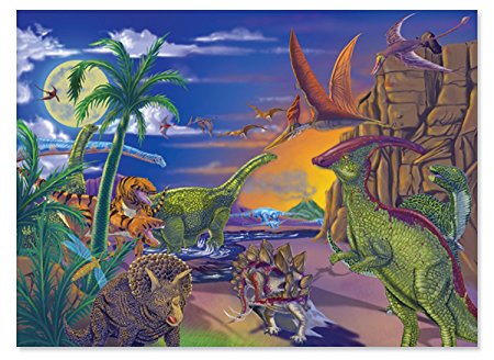 Melissa & Doug 60 Piece Land of Dinosaurs Jigsaw Puzzle