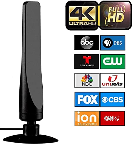 [2022 Model] Digital Amplified Outdoor Indoor Tv Antenna – Powerful Best Amplifier Signal Booster 170  Miles Range Support 4K Full HD Smart and Older Tvs with 9.8ft Coaxial Cable