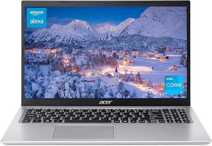 acer Aspire 5 Slim Laptop 2023, 15.6" FHD IPS Display, 16GB RAM, 512GB PCIe SSD, Intel Core i3 Processor, 11Hr Battery Life, Wi-Fi 6, HDMI, Type-A&C, RJ-45, Webcam, Windows 11, w/3in1 Accessories