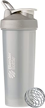 BlenderBottle Classic V2 Shaker Bottle Perfect for Protein Shakes and Pre Workout, 32-Ounce, Pebble Grey