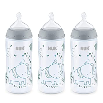 NUK Smooth Flow Anti-Colic Bottle, 10 Oz, 3 Pack