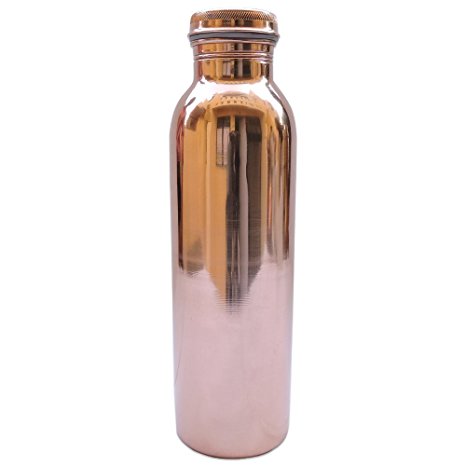 AVS STORE ® Traveller's Pure Copper Water Bottle for Ayurvedic Health Benefits Joint Free, Leak Proof
