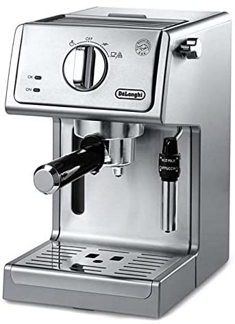 De'Longhi Bar Pump Espresso and Cappuccino Machine, 15", Stainless Steel