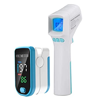No Touch Digital Thermometer Medical Koogeek Infrared Forehead Thermometer for Adults Baby and Kids Touchless Temperature Gun with Fever Alarm LED Display Screen 1Second Accurate Instant Reading