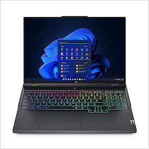 Lenovo Legion Pro 7 Gaming Laptop, NVIDIA GeForce RTX 4080 12GB GDDR6, 16” WQXGA Display, AMD Ryzen 9 7945HX, 32GB RAM, 2TB SSD, 2560x1600 px, Windows 11, Onyx Grey, Gray