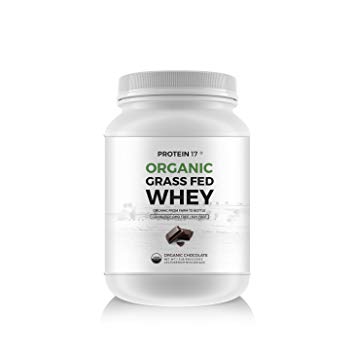 New and Unique - The Ultimate Organic, Grass-Fed Whey Protein, Organic Chocolate, 1.3lb - Protein 17® - Excellent Value by Weight