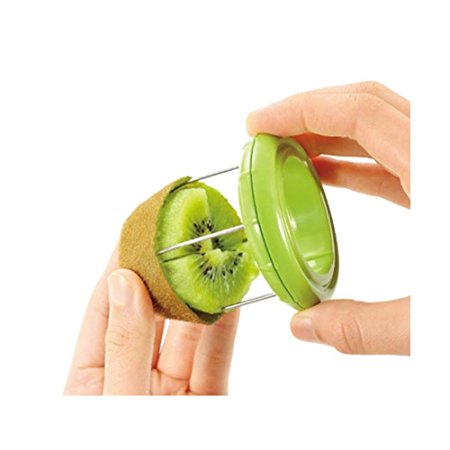 Fast Peel Any Fruit Or Soft Vegetable With Ease. Kiwi Slicer Peeler Pitter Scooper, Mango And Kimi Corer, Kiwi Fruit Scoop Kitchern Tool _Green