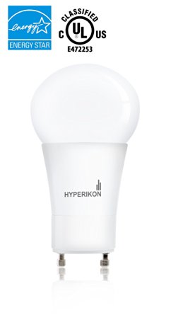 Hyperikon LED A19 GU24, 12W (60W equivalent), 2700K (Warm White), 800 Lumen, Dimmable, Energy Star and UL