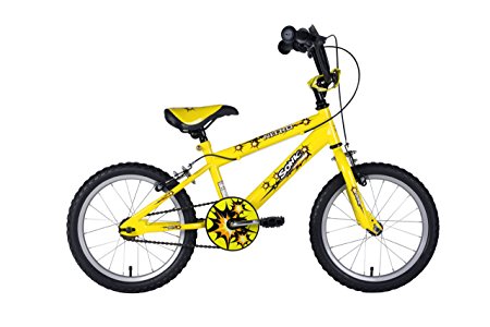 Sonic Nitro Junior Boys BMX Bike - Bright Yellow, 16 Inch