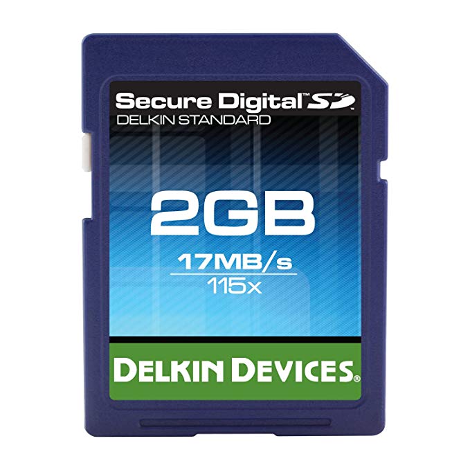 Delkin 2GB SD Standard 115X Memory Card (DDSDFLS1-2GB)
