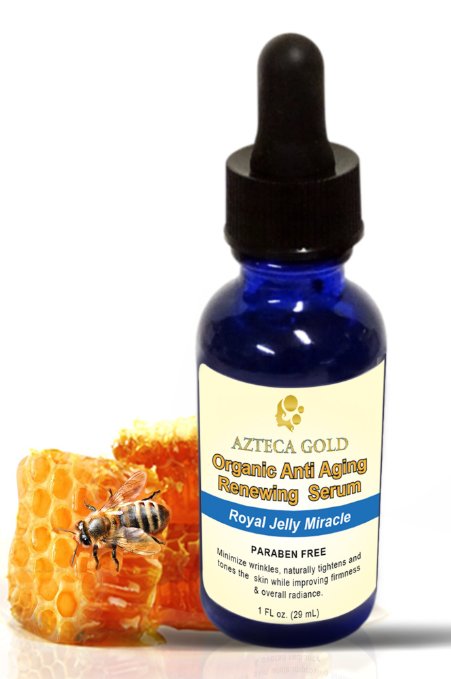 Natures Secret Anti Aging Miracle Serum - Royal Jelly - Natural Alternative Minimize Wrinkles Tighten and Tone Your Skin
