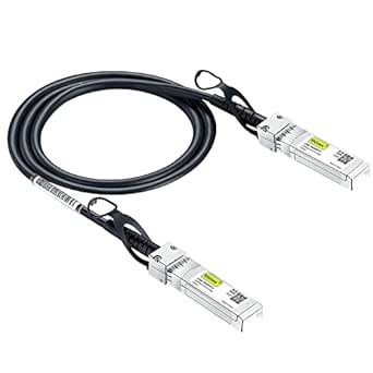 10Gtek SFP  DAC Twinax Cable, Passive, Compatible with Mikrotik S DA0000.5, 0.5 Meter(1.6ft)…