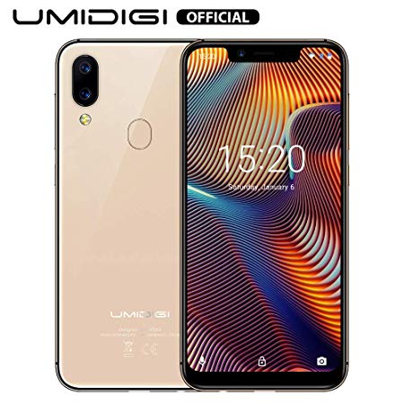 UMIDIGI A3 Pro GSM Unlocked Cell Phones 3GB 32GB(Expandable Storage to 256G) 5.7" inch 19:9 Full-Screen Display 12MP   5MP Dual Camera Global Band Dual 4G LTE 2   1 Card Slots Android 8.1(Gold)