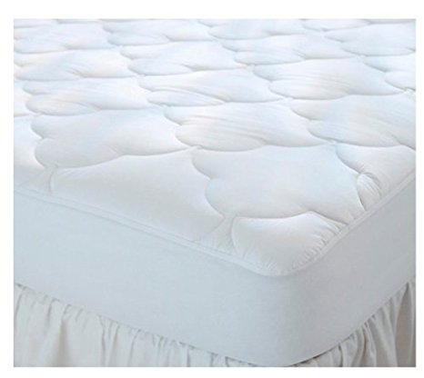 Quilted Cot Size Cotton Top Camp Mattress Pad, 30" X 75" X 10"