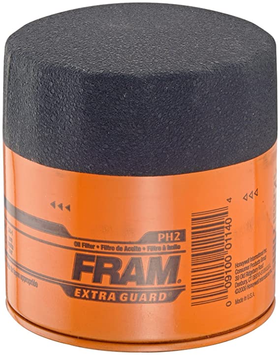 Fram PH2 Extra Guard Passenger Car Spin-On Oil Filter (Pack of 2)