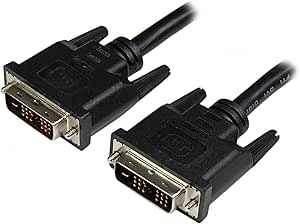 StarTech.com 6 ft DVI-D Single Link Cable - Male to Male DVI-D Digital Video Monitor Cable - DVI-D M/M - Black 6 Feet - 1920x1200 (DVIMM6)