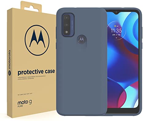 Motorola Moto G Pure (2021) Protective Case- Precision fit, Stylish Shock Absorbing Phone Cases - Dusk Blue