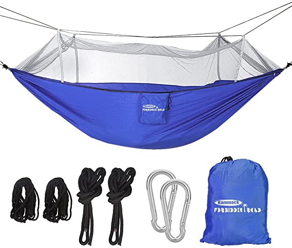 Forbidden Road Hammock Single & Double Camping Portable Parachute Hammock for Outdoor Hiking Travel Backpacking - 210D Nylon Taffeta Hammock Swing