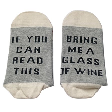 Funny Socks,Aniwon Unisex Casual Cotton Socks If You Can Read This Socks Funny Gifts for Men and Women