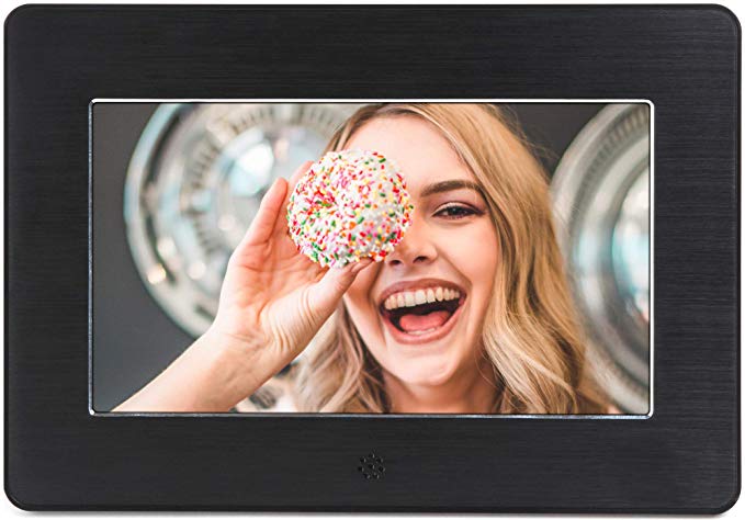 Micca 7-Inch Digital Photo Frame High Resolution Widescreen LCD, MP3 Music 1080P HD Video Playback, Auto On/Off Timer (Model: N7, Replaces M707z)