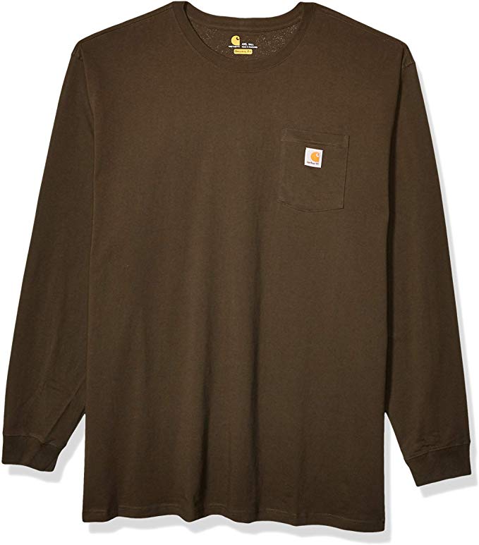 Carhartt Men's Workwear Jersey Pocket Long-Sleeve Shirt K126 (Regular and Big & Tall Sizes)