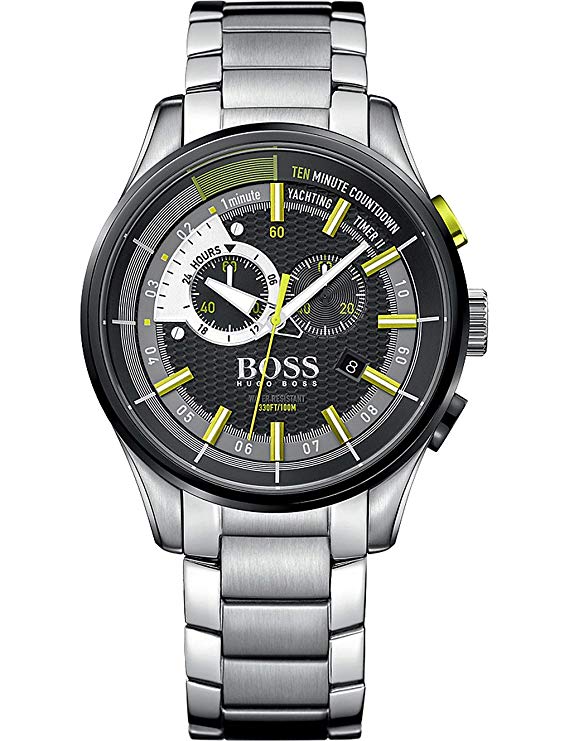 Hugo Boss Mens Yachting Timer II Analog Dress Quartz Watch (Imported) 1513336
