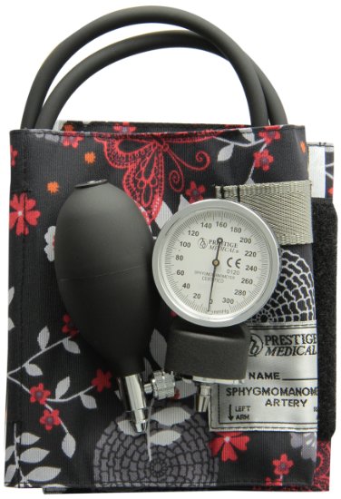Prestige Medical 882 Prestige Medical - Premium Aneroid Sphygmomanometer with Carrying Case, Night Garden