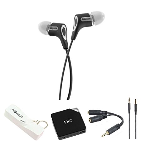 Klipsch R6 In-Ear Headphone (Black) with Headphone Bundle