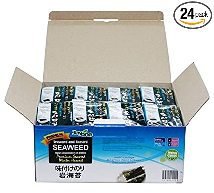 Jayone Seaweed, Roasted and Lightly Salted, 0.17 Ounce (Pack of 24)
