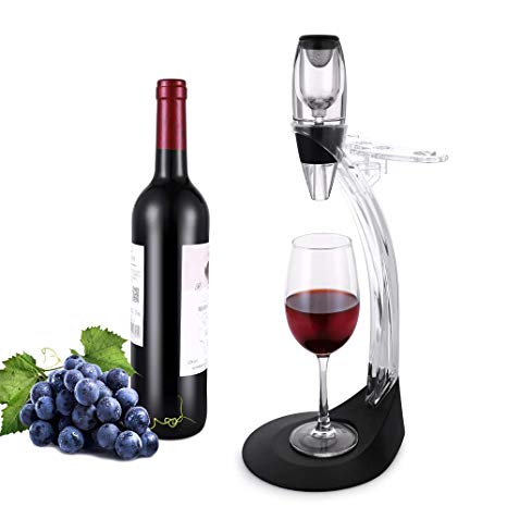 TOMORAL Deluxe Wine Aerator Gift Set - Wine Accessories Kit with Wine Aerator Decanter, Storage Stand Tower, Best Gift for Wine Lover & Enthusiast