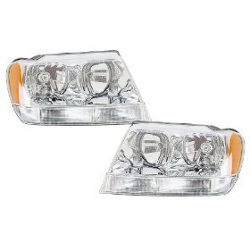 Jeep Grand Cherokee Limited Headlights OE Style Replacement Headlamps Driver